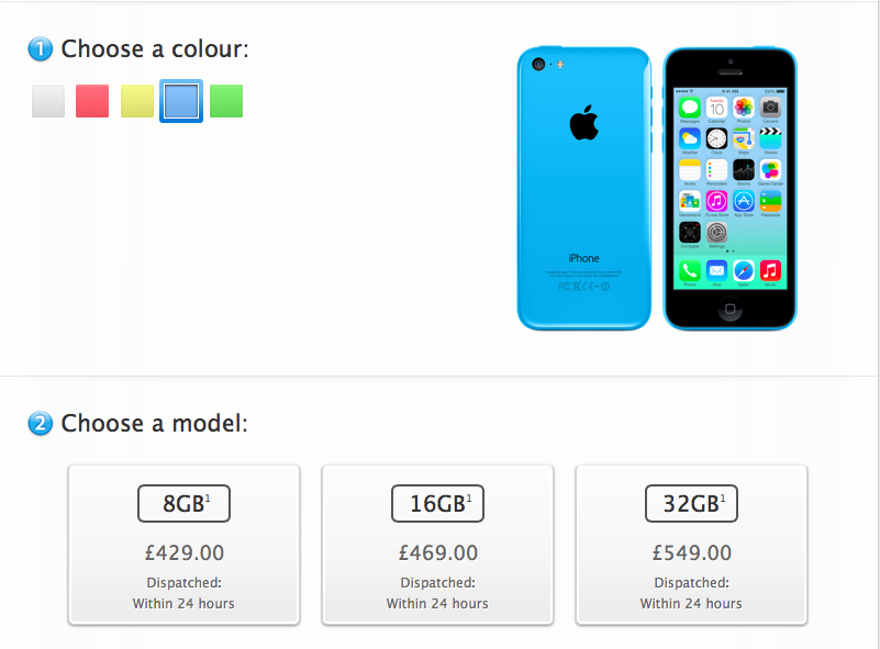 Iphone5c aos