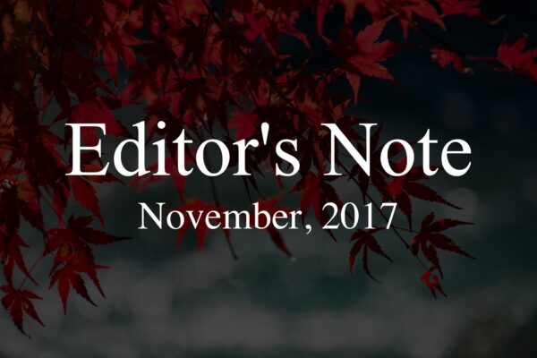 【編集後記】11月の振り返りと12月の連載予定