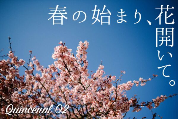 Quincenal第2号 “春の始まり、花開いて。”