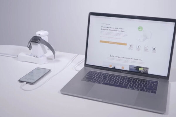 Apple製品を一度に充電できてモバイルバッテリーにもなる充電器『Wattsugar』がKickstarterで出資募集中