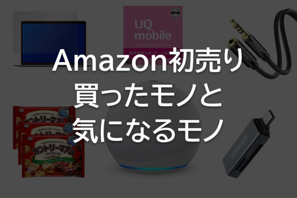 Amazon初売りセールで買ったモノと気になるモノたち