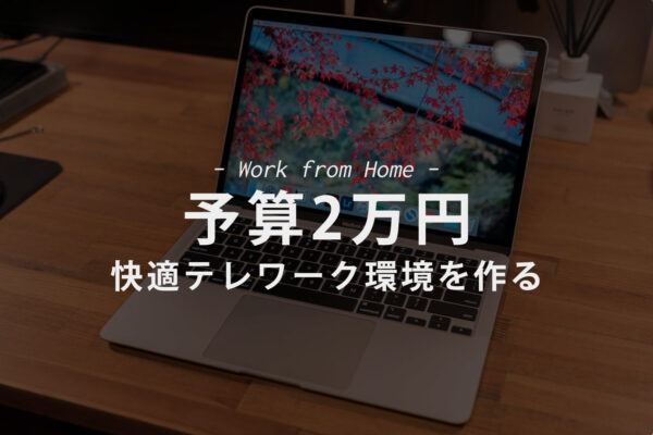 【予算2万円】テレワーク補助金で整備する快適テレワーク環境を考える